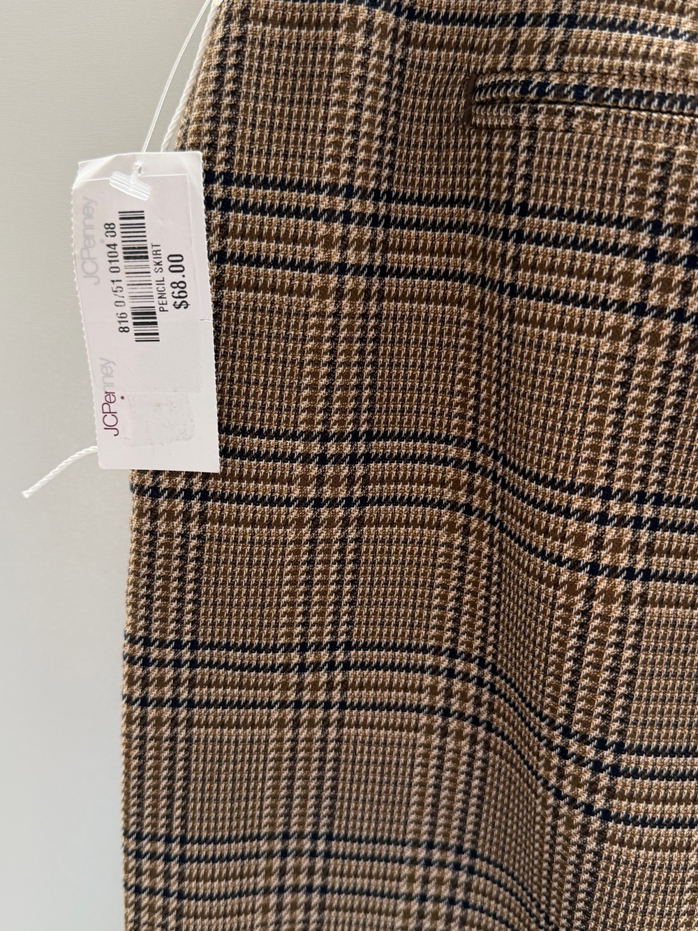 Worthington Brown Plaid Pencil Skirt - Picture 5 of 6